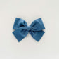 Dusty Blue Hand-tied Bow