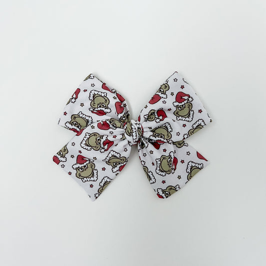 Grinch Hand-tied Bow