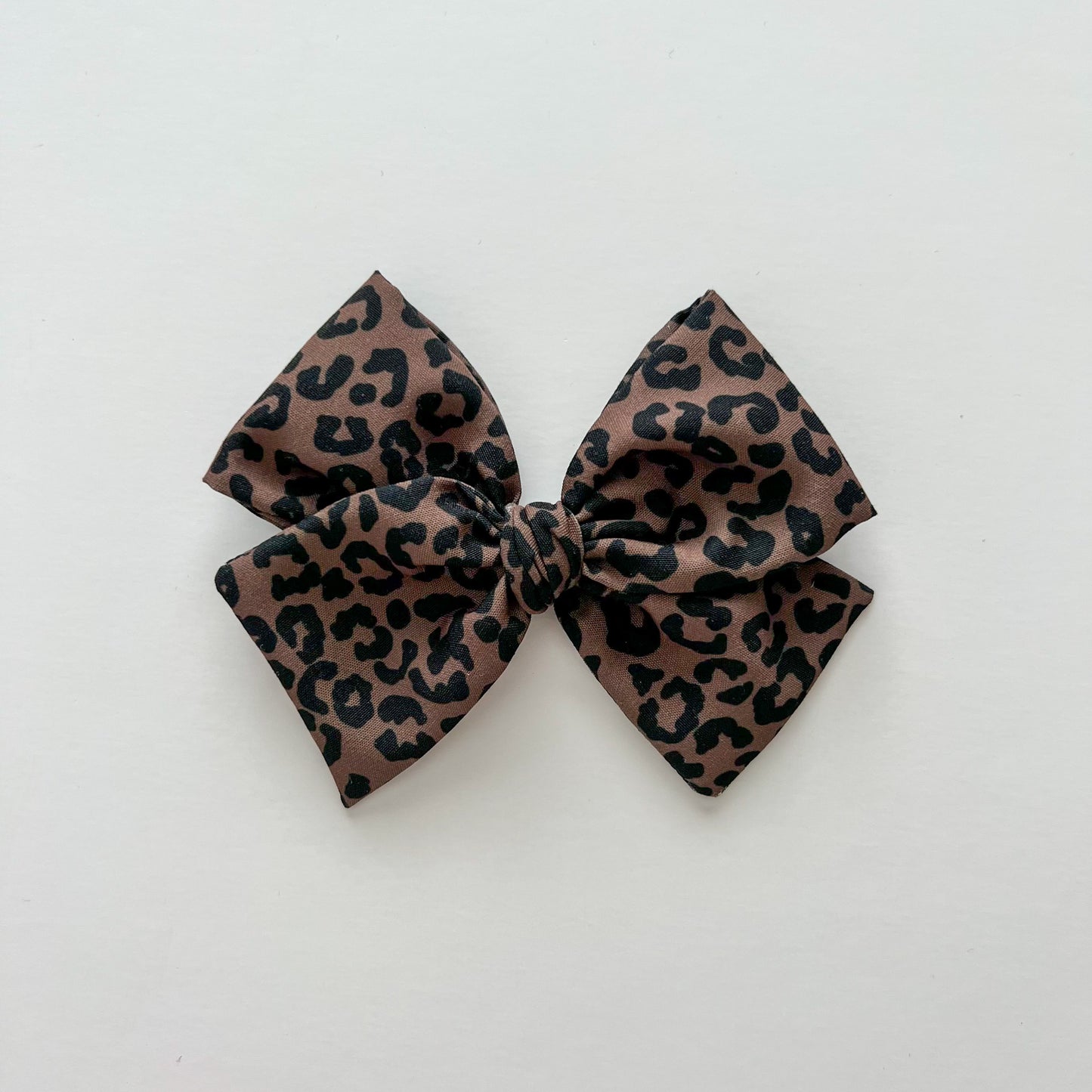Fall Leopard Hand-tied Bow