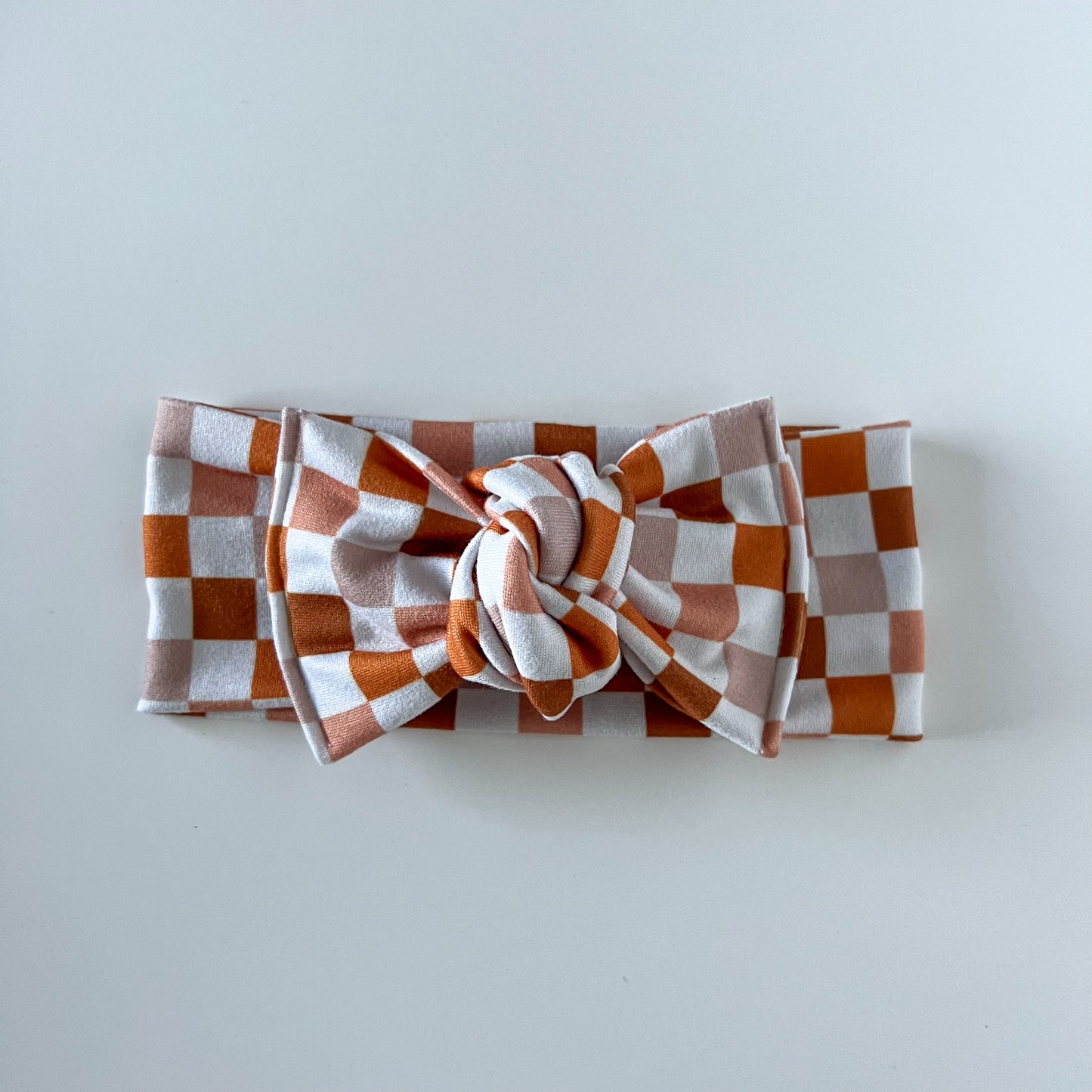 Thanksgiving Check Knotted Headwrap