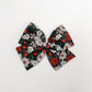 Green Christmas Floral Hand-tied Bow