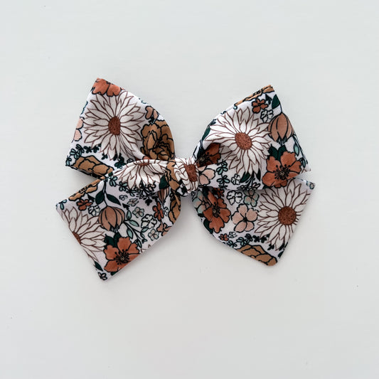 Fall Garden Floral Hand-tied Bow