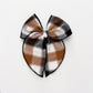 Fall Plaid Linen Fable Bow