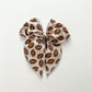 Leopard Footballs Fable Bow