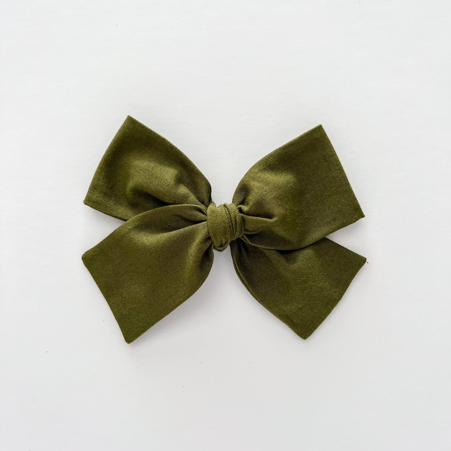 Olive Hand-tied Bow