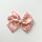 Ghosts on Pink Hand-tied Bow
