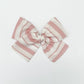 Pink Candycane Stripe Hand-tied Bow
