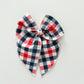Red, White and Blue Gingham Fable Bow
