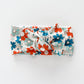 Patriotic Floral Knotted Headwrap