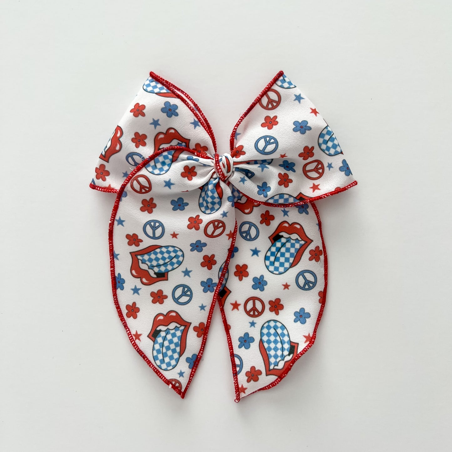 Patriotic Rolling Stones Fable Bow