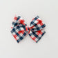 Red, White + Blue Gingham Hand-tied Bow