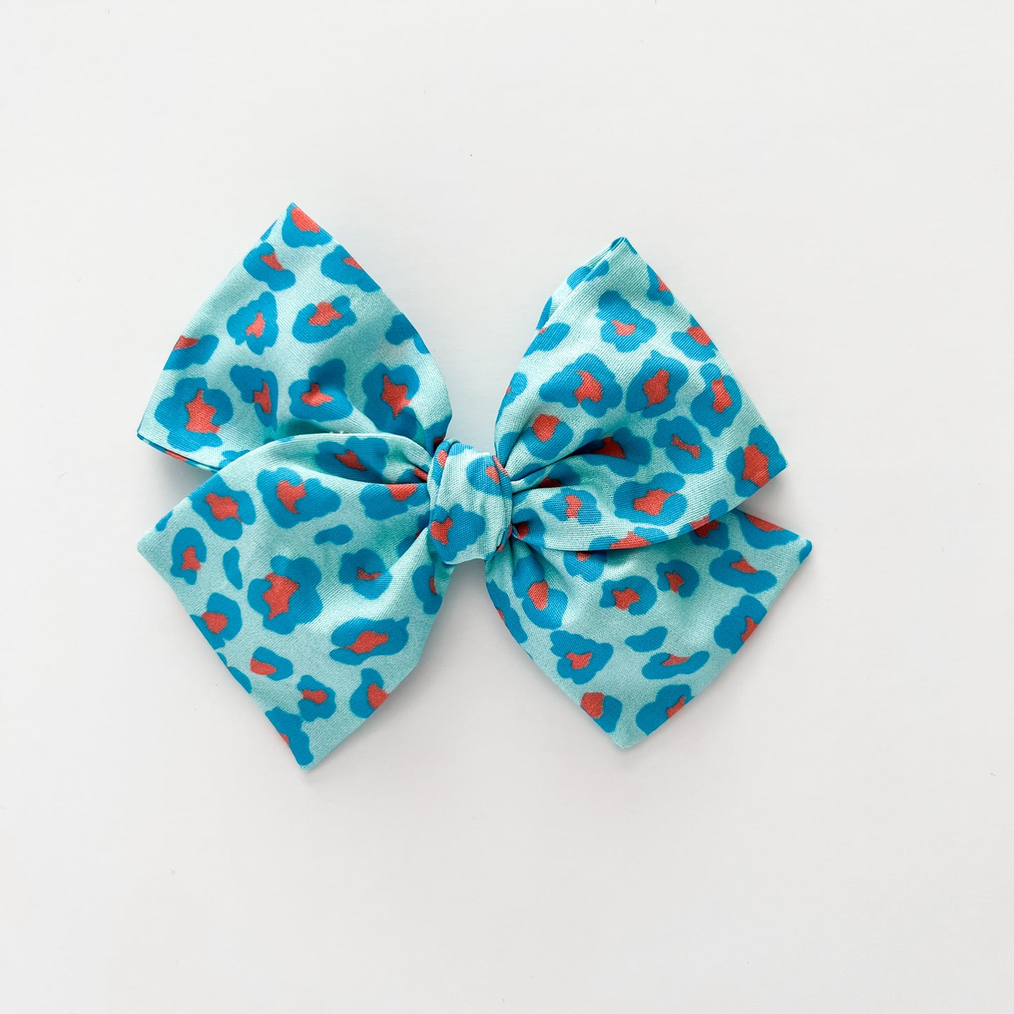 4th of July Leopard Hand-tied Bow