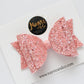 Coral Sherbet Dolly Bow