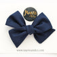 Navy Blue Hand-tied Bow