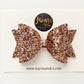 Ultimate Rose Gold Glitter Dolly Bow