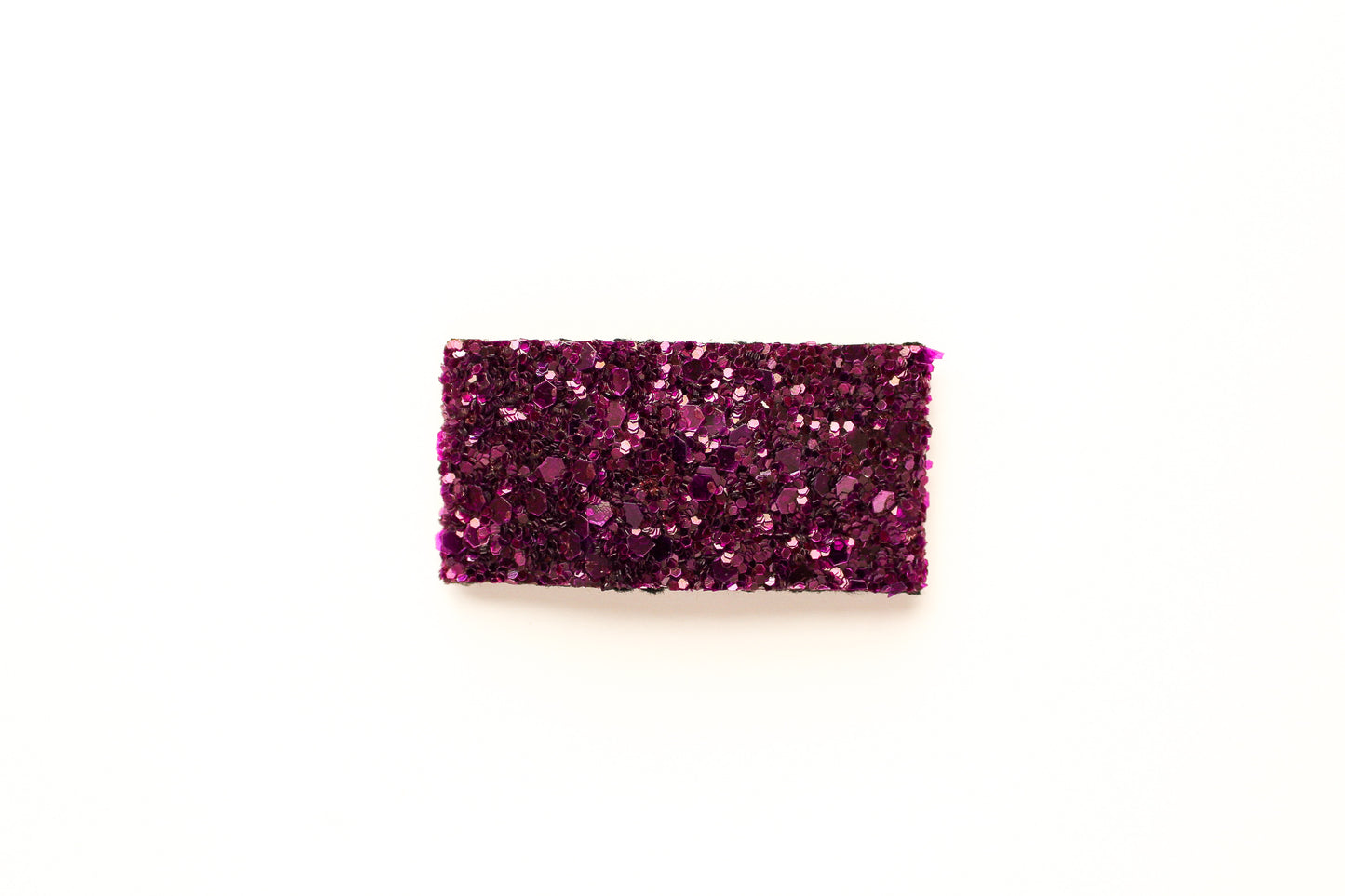 Amethyst Purple Glitter Snap OR Bar Clip