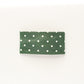 Green Dot Faux Leather Snap Clip