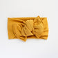 Mustard Ribbed Tie-on Headwrap