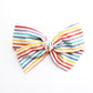 Rainbow Stripes Hand-tied Bow