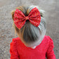 Candy Apple Glitter Bow