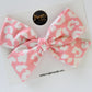 Pink Leopard Hand-tied Bow