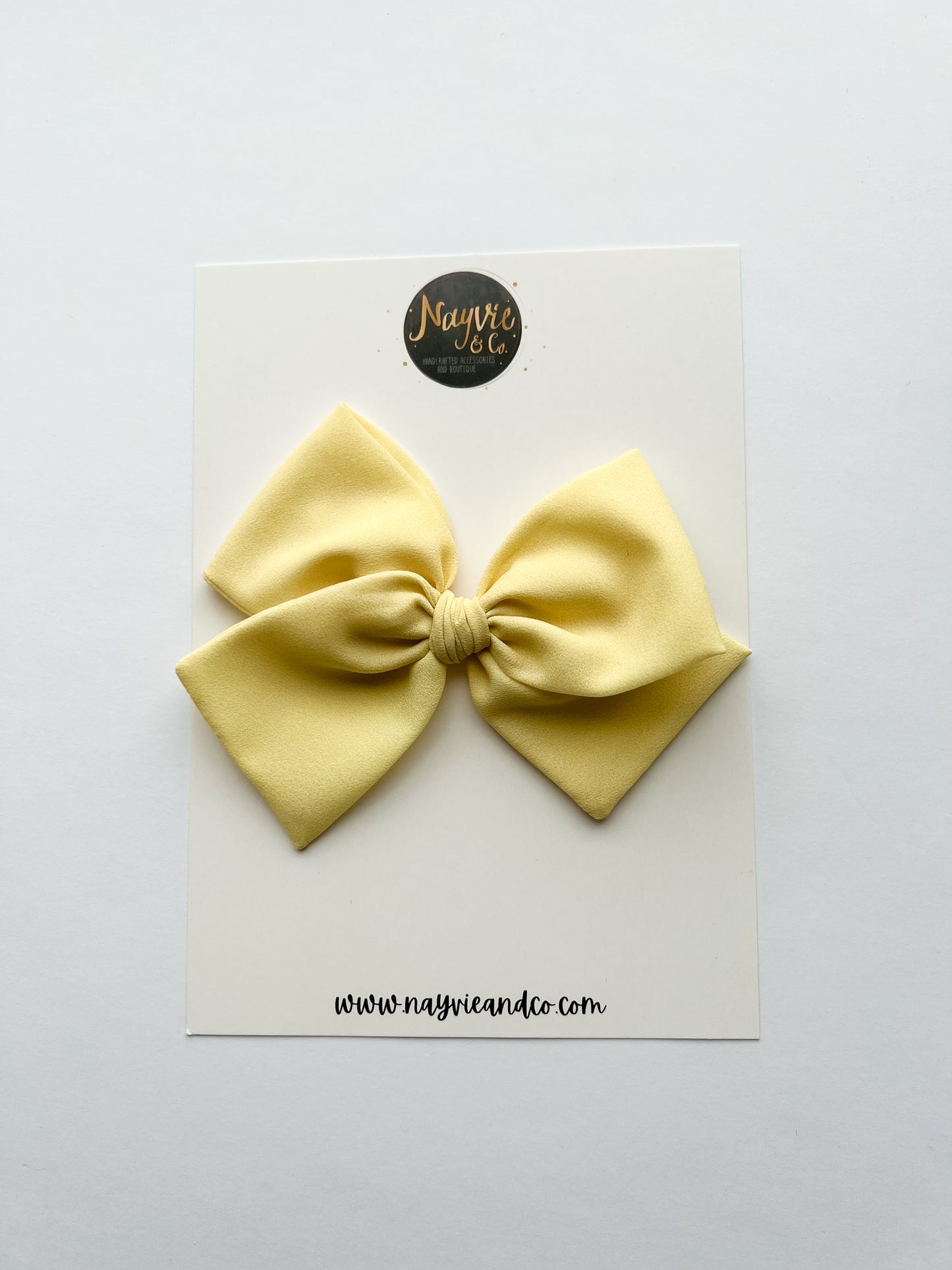 Spring Yellow Hand-tied Bow