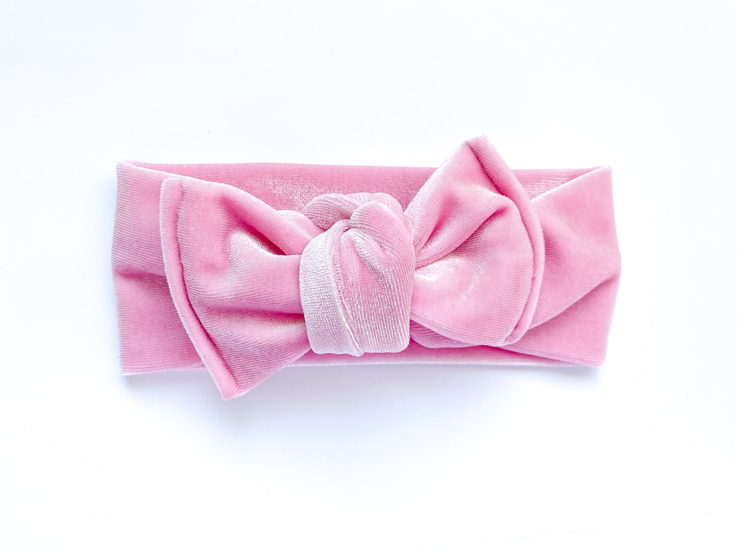Light Pink Velvet Chunky Knotted Headwrap