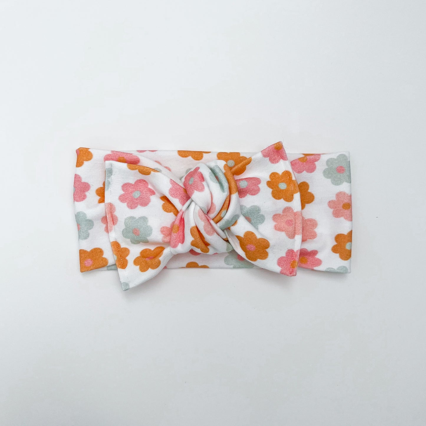 Bright Daisies Knotted Headwrap