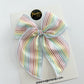 Pastel Rainbow Stripes Fable Bow