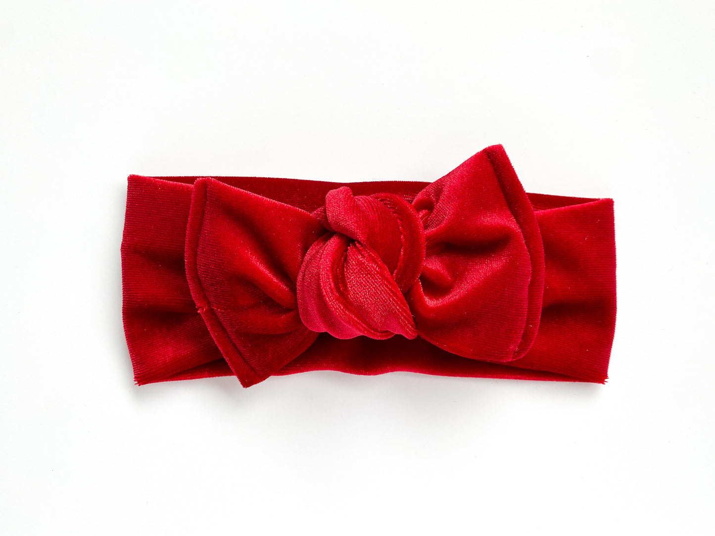 Red Velvet Chunky Knotted Headwrap