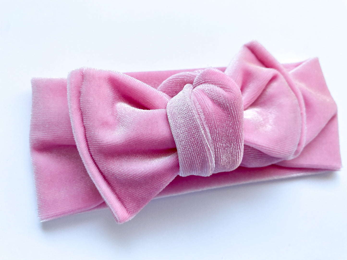 Light Pink Velvet Chunky Knotted Headwrap