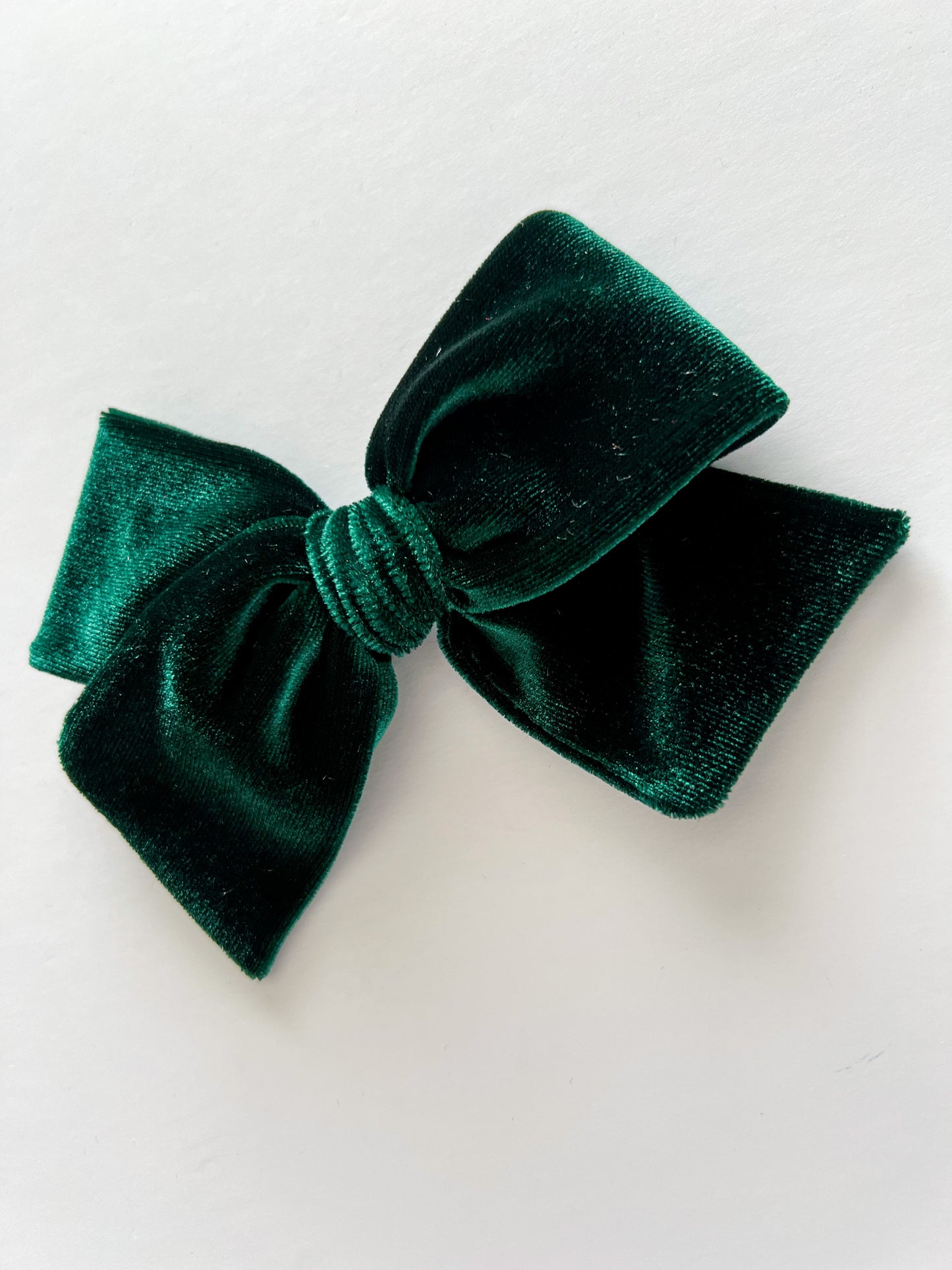 Evergreen Velvet Hand-tied Bow