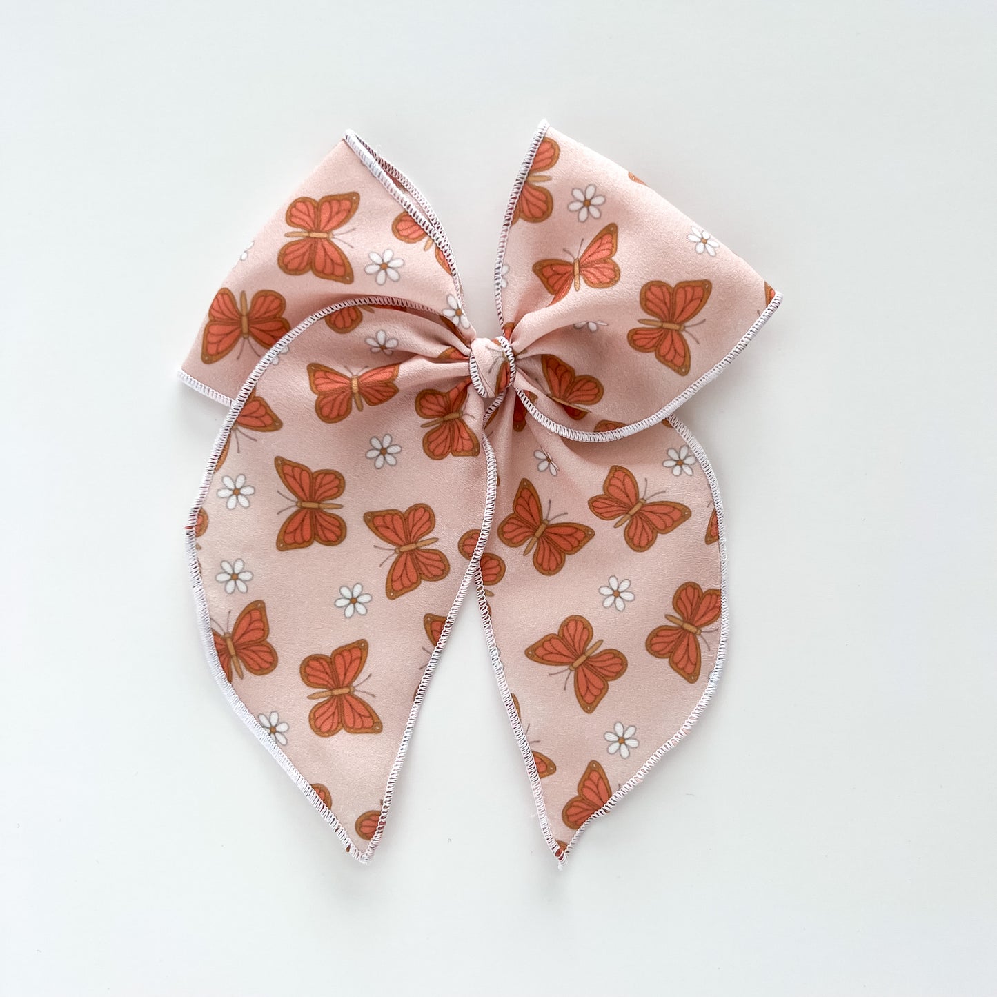 Pink Butterflies Fable Bow